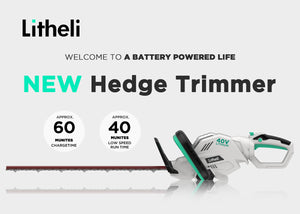 LITHELI 40V Cordless Hedge Trimmer Kit incl Battery & Charger - MATRIX Australia