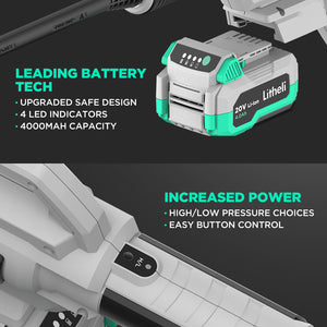 LITHELI 20v Cordless High Pressure Washer Cleaner Kit with 4.0A Battery - MATRIX Australia