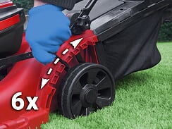 2x20V 40V X-ONE Cordless 370mm Brushless Lawn Mower Kit - Matrix Australia