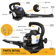 Load image into Gallery viewer, Petrol 2 stroke Leaf Blower 26cc - Matrix Australia