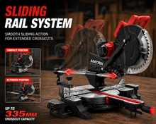 Load image into Gallery viewer, MATRIX 305MM 12" Sliding Compound Mitre Saw