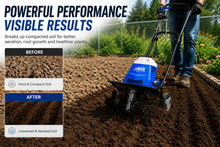 Load image into Gallery viewer, AAVIX AGT307 1250W Electric Garden Tiller Cultivator Rotary Hoe 320mm