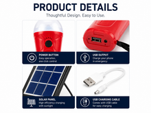 Load image into Gallery viewer, SF-3W Solar LED Torch Emergency Camping Light Powerbank