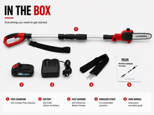Load image into Gallery viewer, MATRIX 20v X-ONE Cordless Pole Chainsaw Kit incl Battery