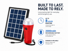 Load image into Gallery viewer, SF-3W Solar LED Torch Emergency Camping Light Powerbank