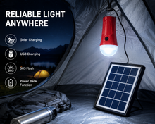 Load image into Gallery viewer, SF-3W Solar LED Torch Emergency Camping Light Powerbank