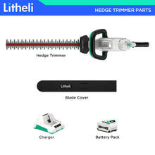 Load image into Gallery viewer, LITHELI 40V Cordless Hedge Trimmer Kit incl Battery &amp; Charger - MATRIX Australia