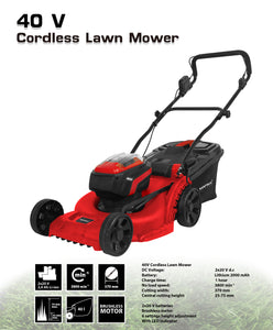 2x20V X-ONE Cordless Lawn Mower - MATRIX Australia
