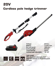 Load image into Gallery viewer, 20V X-ONE Cordless Pole hedge trimmer Kit - MATRIX Australia