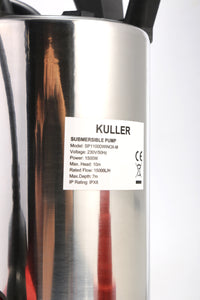 KULLER Electric Stainless Steel Dirty Water Submersible Pump 20000L/H - MATRIX Australia