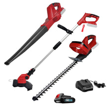 Load image into Gallery viewer, 20v X-ONE Grass Trimmer Hedge Trimmer Leaf Blower 3in1 Combo Kit - MATRIX Australia