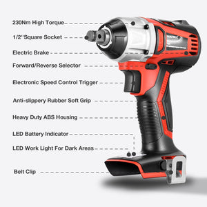 20v X-ONE Brushless 1/2"  Impact Wrench - MATRIX Australia