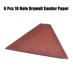 6 Pieces Delta 10 Holes Sanding Discs Sander Paper For Drywall Sander ?? 225 - MATRIX Australia